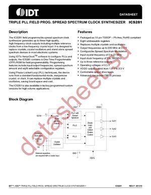 ICS281PG datasheet  